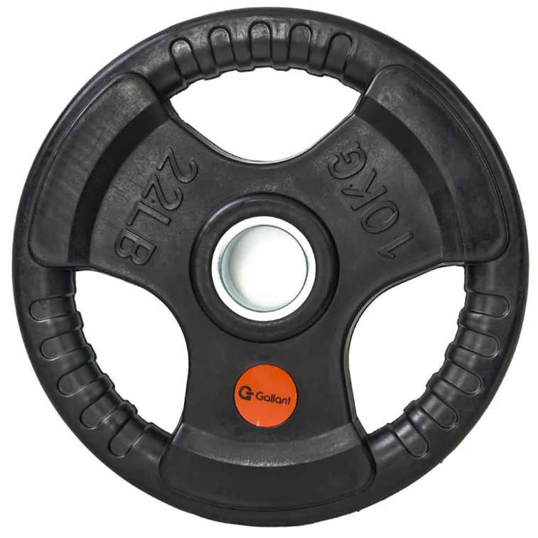 Anilha de Musculação Vulcanizada Emborrachada 10kg Gallant Profissional (GAN10V01A-PT)