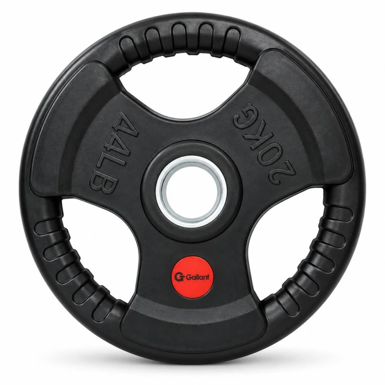 Anilha de Musculação Vulcanizada Emborrachada 20kg Gallant Profissional (GAN20V01A-PT)