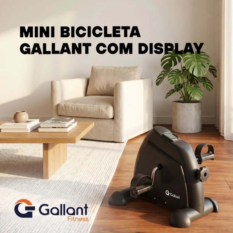 Mini Bicicleta Ergométrica Cicloergômetro Gallant Elite Pro C/ Display (GBE1HNAB-PT )