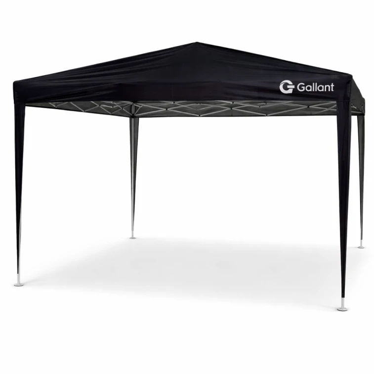 Tenda Gazebo Sanfonado Dobrável 3x3m com Mala de Transporte Gallant Preto (GTG03SF01AR-PT)