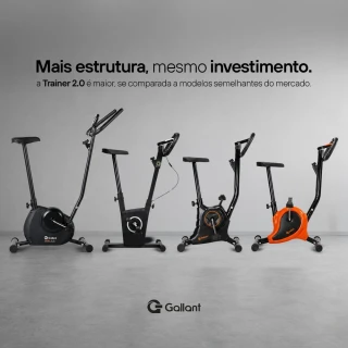 Bicicleta Ergométrica Gallant Trainer 2.0 Vertical Até 100kg (GBE1HBTC-PT)