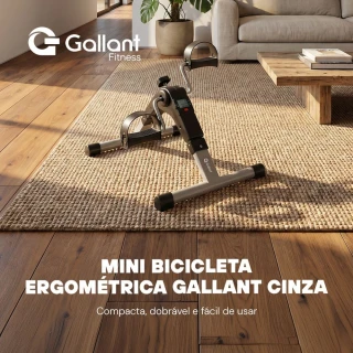 Mini Bicicleta Ergométrica Cicloergômetro Gallant Cinza C/ Display (GBE1HNAA-CZ)