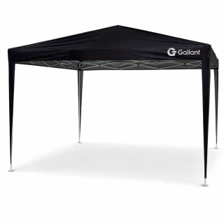 Tenda Gazebo Sanfonado Dobrável 3x3m com Mala de Transporte Gallant Preto (GTG03SF01AR-PT)