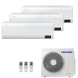 Ar-Condicionado Multi Split Tri Split Samsung Wind Free 24000 BTUs 3X9000 Quente e Frio Inverter AJ068AXJ3KH-AZ 220V