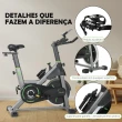 Bicicleta Ergométrica Spinning Gallant Power Pro Mecânica Roda De Inercia 20kg (GSB20HBTA-PT)