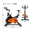 Bicicleta Ergométrica Spinning Gallant Elite Mecânica Até 110kg Roda De Inercia 13kg (GSB13HBTA-PT)