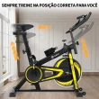 Bicicleta Ergométrica Spinning Gallant Power X Mecânica Ate 120kg Roda De Inercia 6kg (GSB06HBTB-PT)