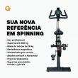 Bicicleta Ergométrica Spinning Gallant Professional Magnética Até 200kg Roda de Inercia 18kg (GSB18PBTA-PT)