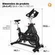 Bicicleta Ergométrica Spinning Gallant Professional Magnética Até 200kg Roda de Inercia 18kg (GSB18PBTA-PT)