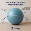 Bola de Pilates 65cm Yoga e Abdominal Com Bomba Gallant (GBP65AECBA-AZ)