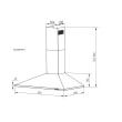 COIFA PAREDE VENEZIA GALLANT PIRAMIDAL INOX 60CM 127V (GCO60PM1A-IX127)