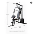 Estação de Musculação Gallant Power 45kg (GEM45H25B-PT)