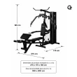 Estação de Musculação Gallant Power 72kg (GEM72KGH15A-PT)