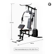 Estação de Musculação Gallant Power 45kg (GEM45H25B-PT)
