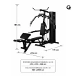 Estação de Musculação Gallant Power 72kg (GEM72KGH15A-PT)