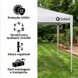 Tenda Gazebo Sanfonado Dobrável 3x3m com Mala de Transporte Gallant Branco (GTG03SF01AR-BR)