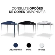 Tenda Gazebo Sanfonado Dobrável 3x3m com Mala de Transporte Gallant Branco (GTG03SF01AR-BR)