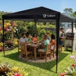Tenda Gazebo Sanfonado Dobrável 3x3m com Mala de Transporte Gallant Preto (GTG03SF01AR-PT)