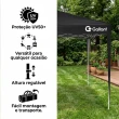 Tenda Gazebo Sanfonado Dobrável 3x3m com Mala de Transporte Gallant Preto (GTG03SF01AR-PT)