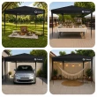 Tenda Gazebo Sanfonado Dobrável 3x3m com Mala de Transporte Gallant Preto (GTG03SF01AR-PT)