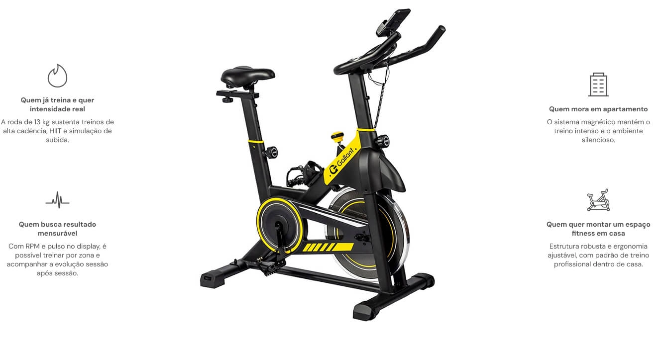 Bicicleta Spinning Elite Magnética