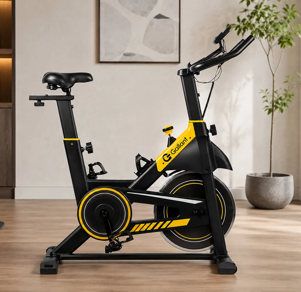 Bicicleta Spinning Elite Magnética Gallant de lado