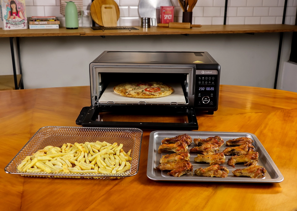 imagem ilustrativa Air fryer pizza multioven