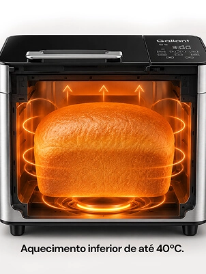 Imagem ilustrativa Panificadora Digital Gallant fazendo pão